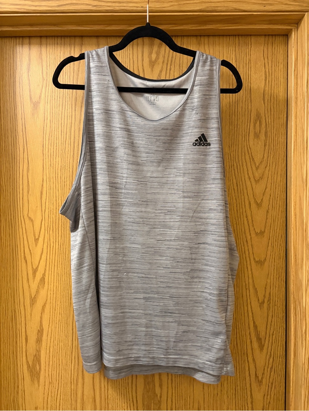 adidas Heather Gray Athletic Tank Top